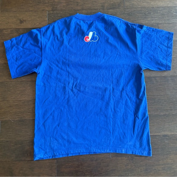 Vintage Montreal Expos 2000 Blue Majestic Authentic Collection T-shirt XL - Picture 5 of 5